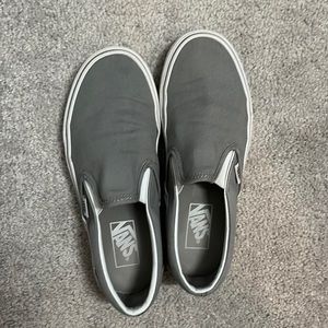 Solid gray Vans